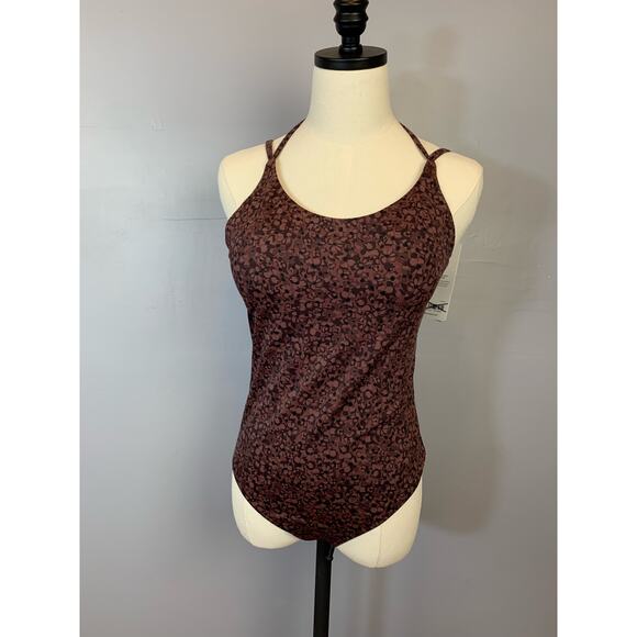 NWT Athleta One Piece Keyhole Swimuit Floral Camo Medium - Picture 7 of 16